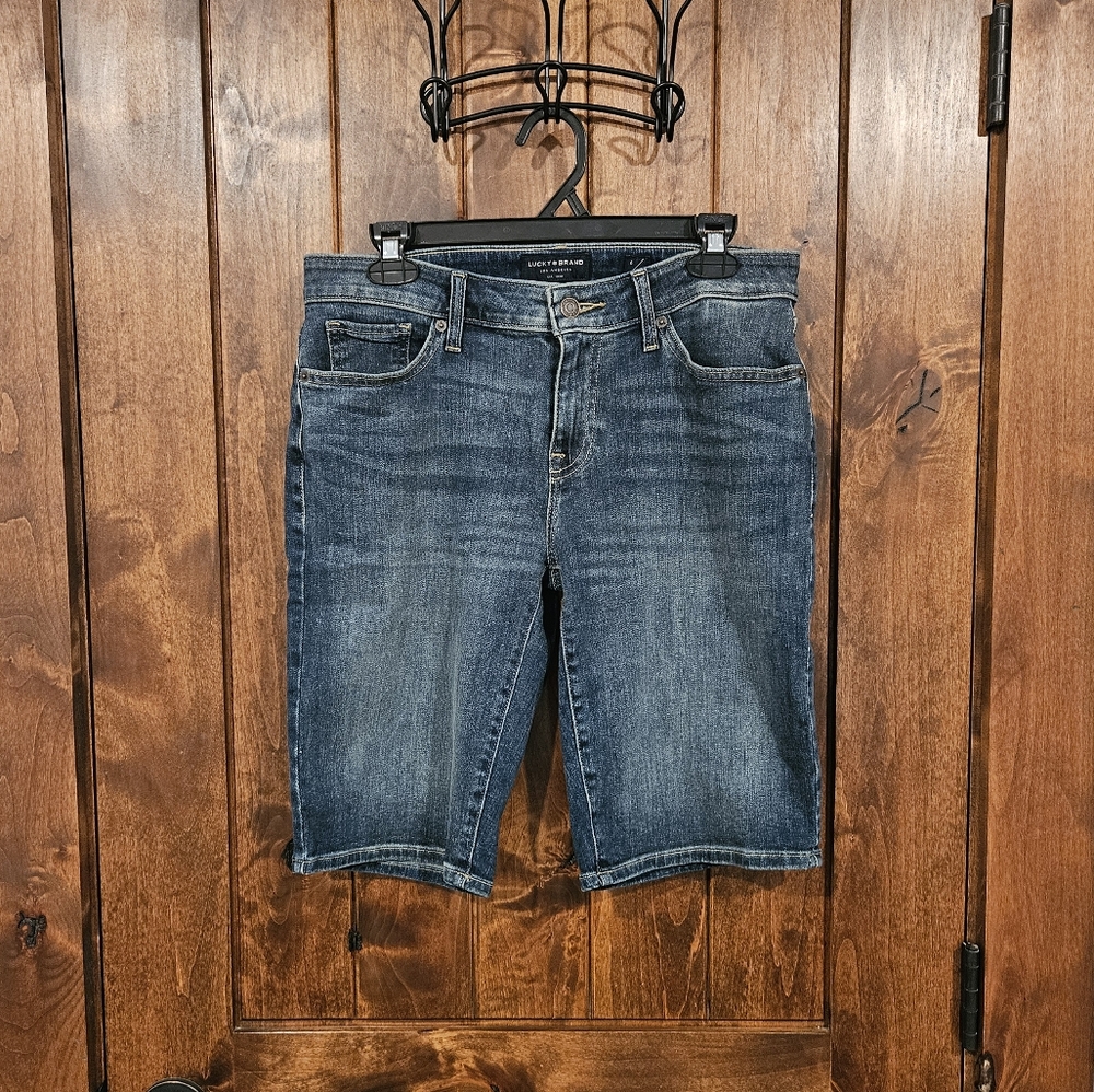 Lucky Brand Dark Wash Bermuda Denim Shorts - 6